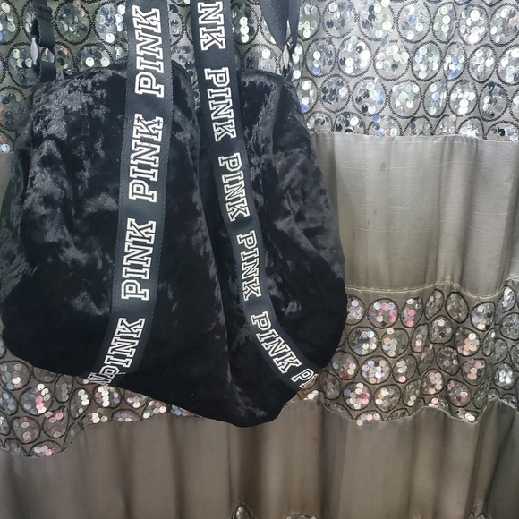 Pink swade duffle bag black - Picture 2 of 3